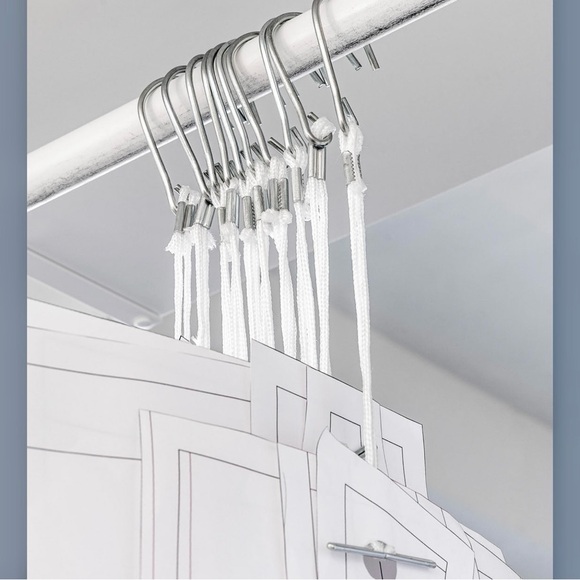 29 x white patternmaking pattern hooks w/ white cords (O/S) - Picture 10 of 12